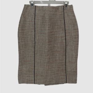 Business Neutral Tweed Pencil Skirt Petite 00P